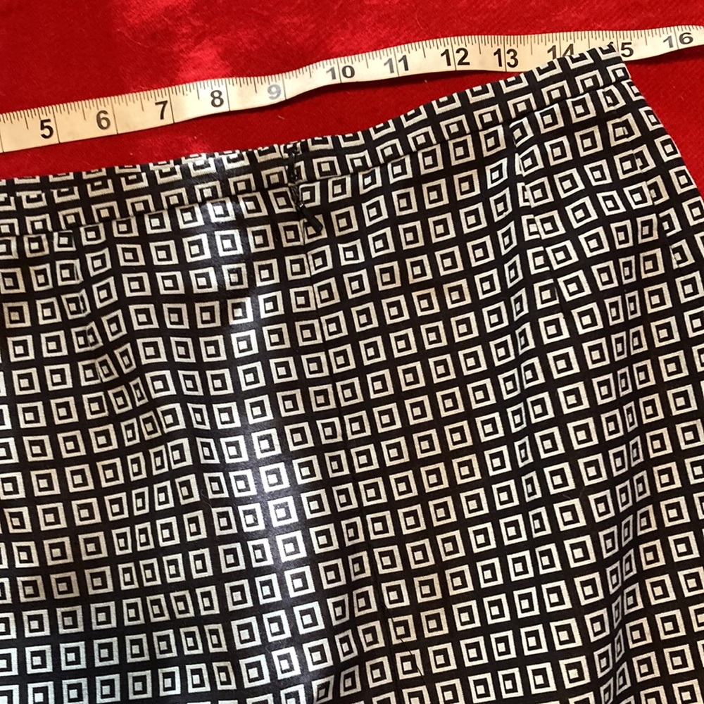 Liz Claiborne SZ 10 Skirt, Blue-and White - Picture 4 of 6